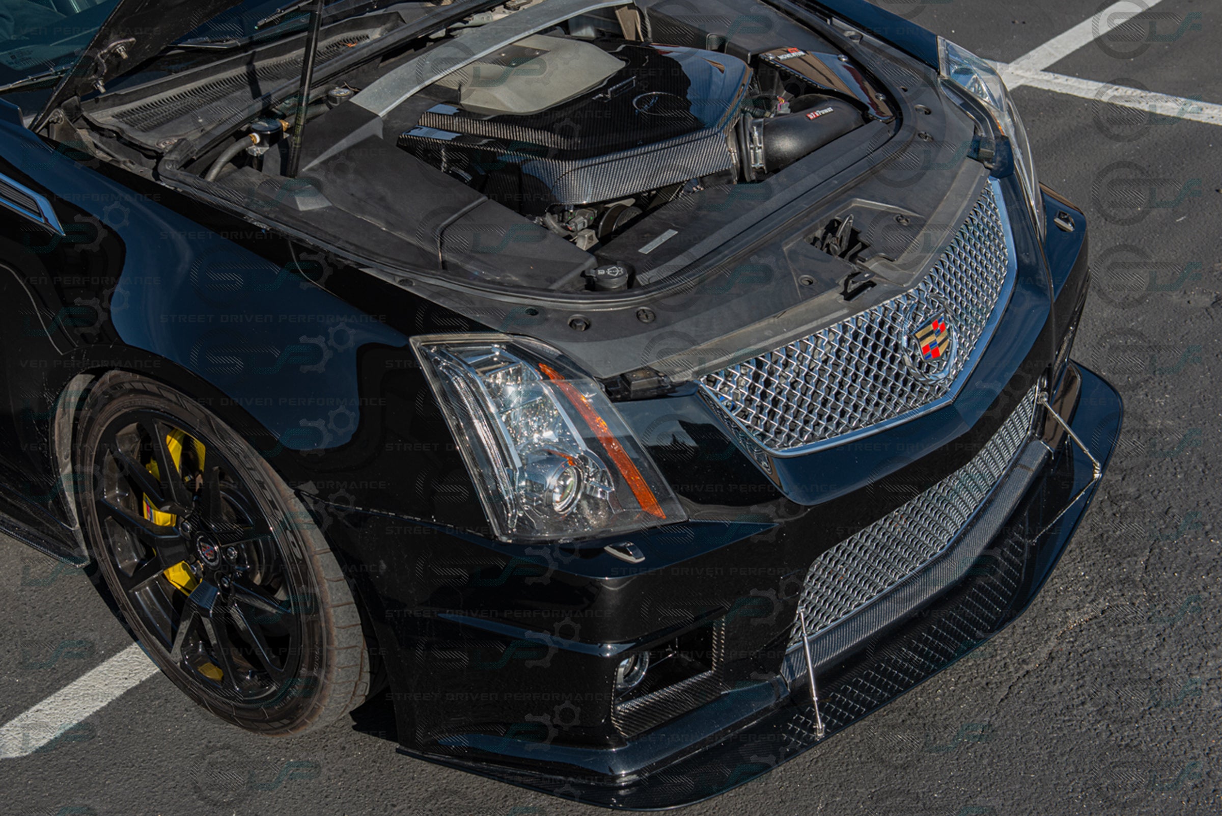 CTS-V V2 - Carbon Fiber Engine Cover for Chevrolet LSx LSA Supercharged engines using a CTS-V Lid